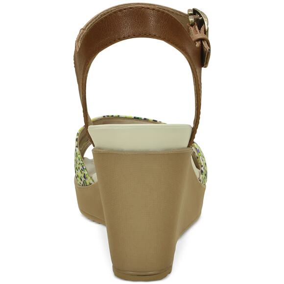 Crocs Leigh II Ankle Strap Graphic Wedges Sandals Hazelnut Gold Y2K 2000s Size 8 - Picture 8 of 12